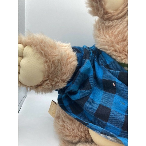 Cabbage Patch Stuffed Animal Vintage Xavier Roberts Furskins Bear Teddy Plush - Picture 9 of 12